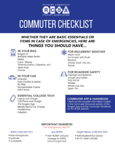 RCSA Commuter Checklist Flyer