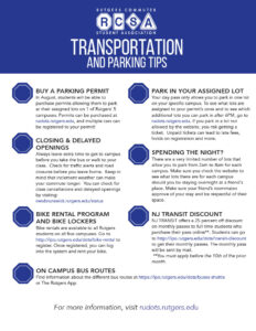 RCSA Commuter Transportation/parking Flyer